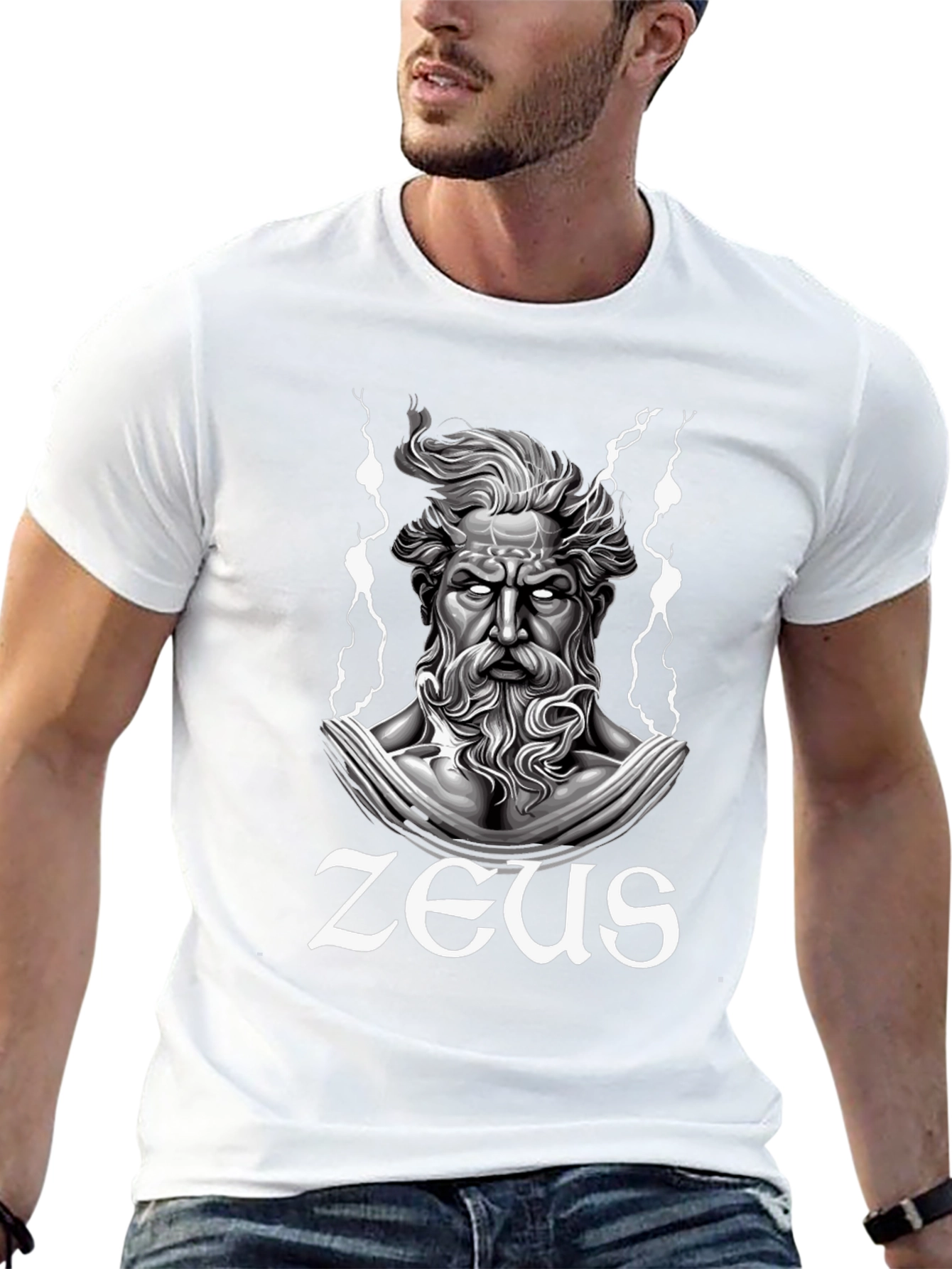 Zeus Graphic T-Shirt - Black Cotton Tee