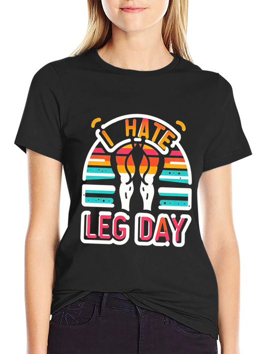 I Hate Leg Day T-Shirt - Workout Apparel