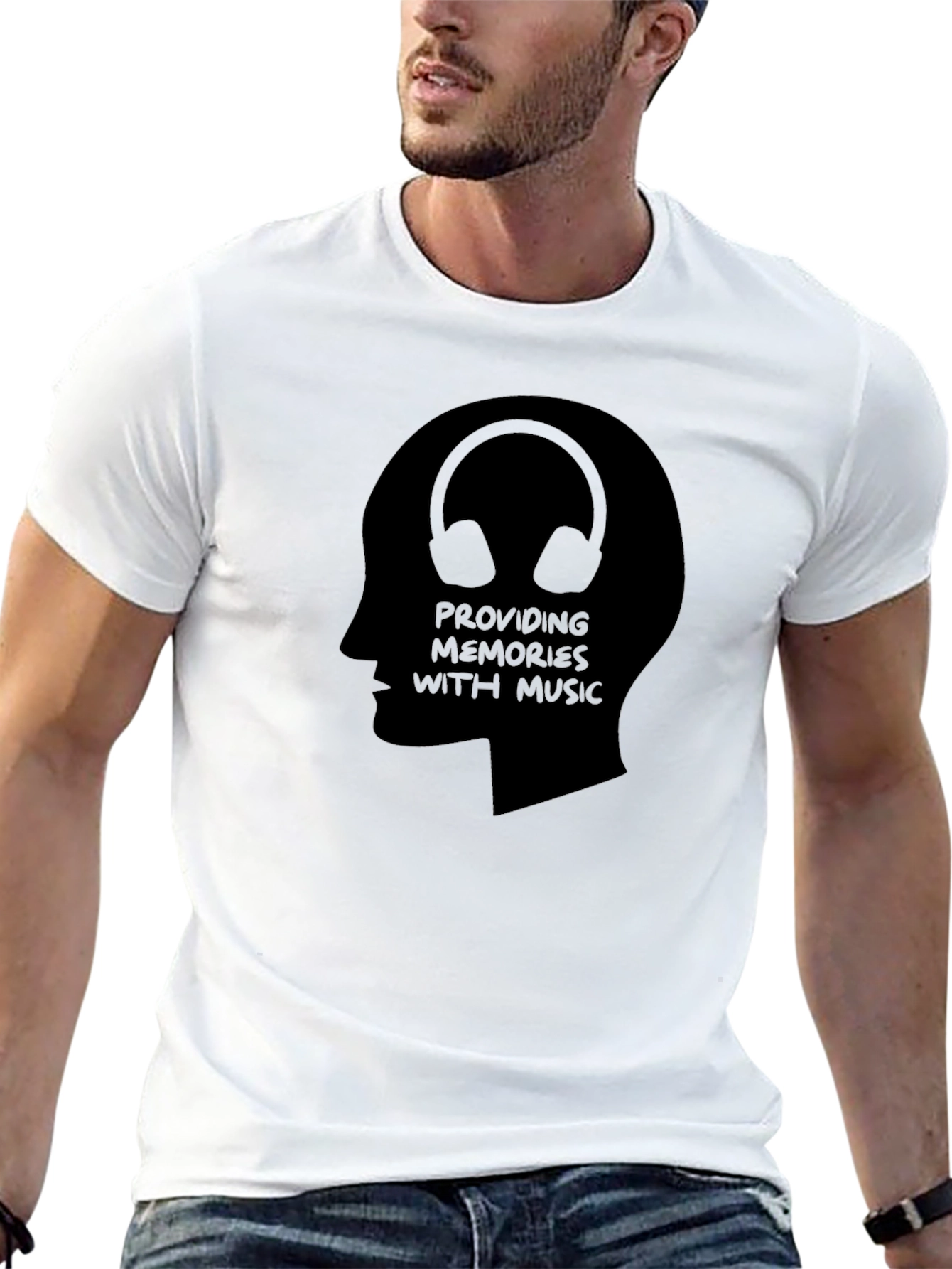 Music Memories T-Shirt: Stylish Headphone Design