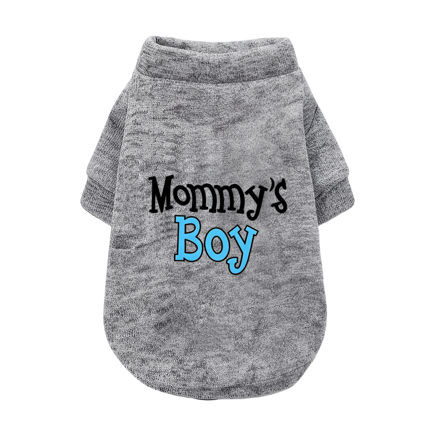 Mommy's Boy Cozy Pet Pullover Sweater, Cute Boy Puppy Outfit