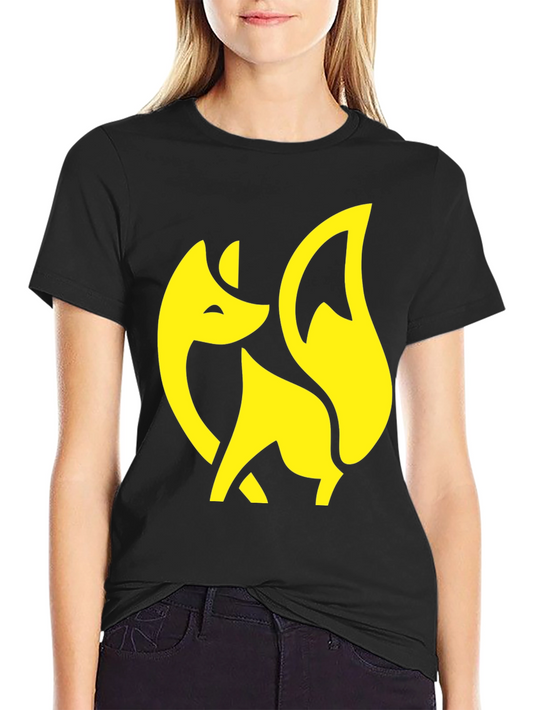 Fox Graphic Tee - Stylish Black T-Shirt
