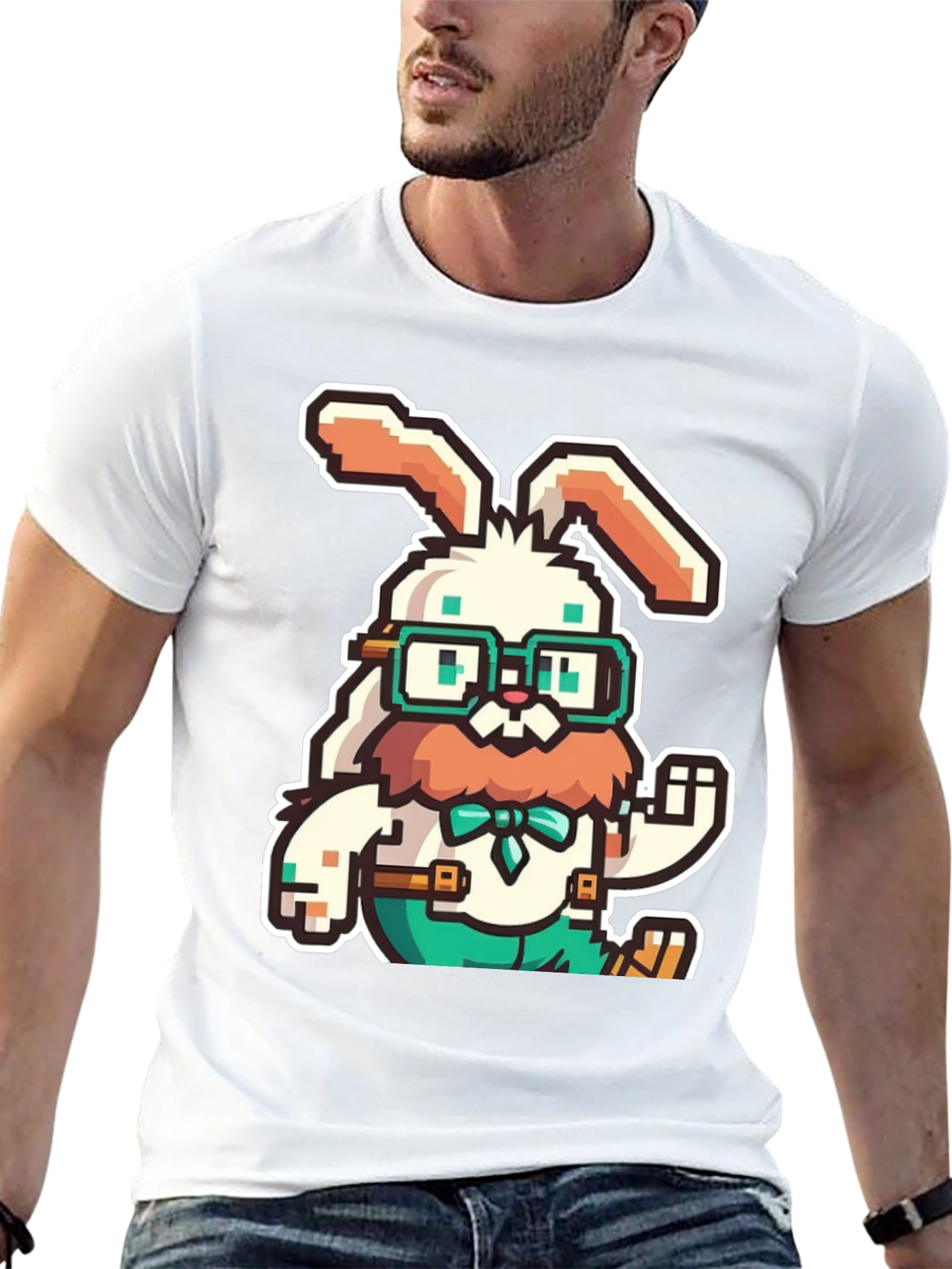 Pixelated Easter Bunny T-Shirt