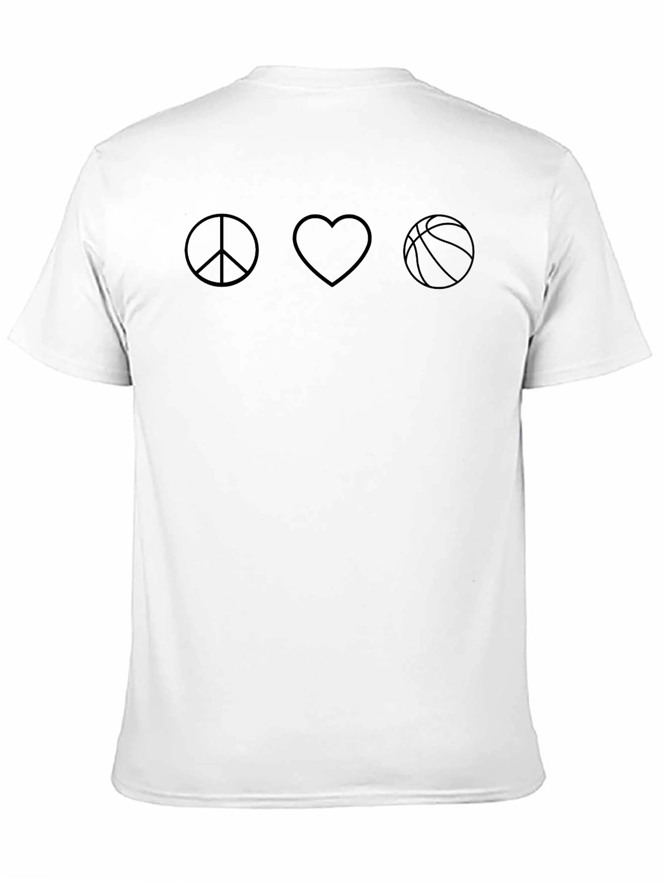 Peace Love Basketball Graphic Tee