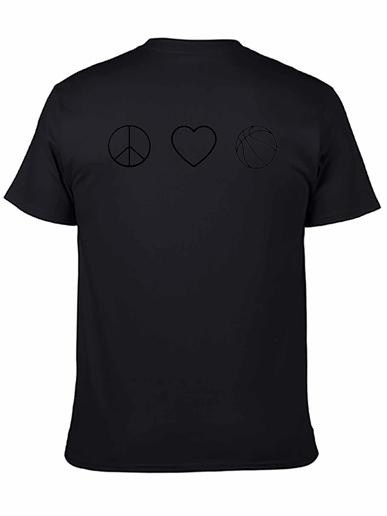 Peace Love Basketball Graphic Tee