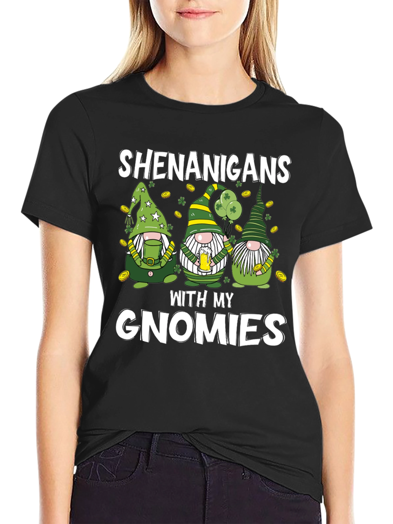 St. Patricks Day Shenanigans Gnome Tee