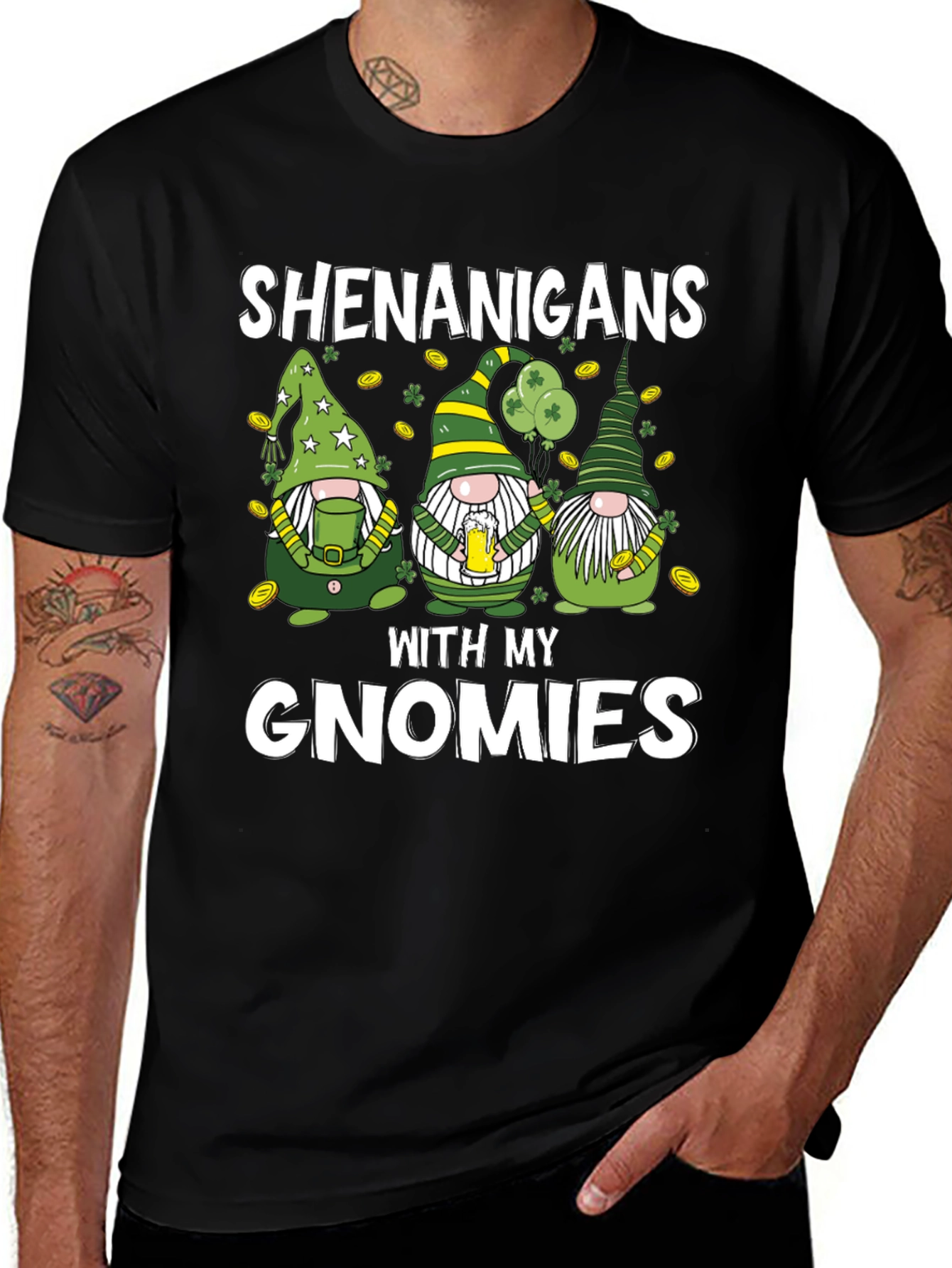 St. Patricks Day Shenanigans Gnome Tee