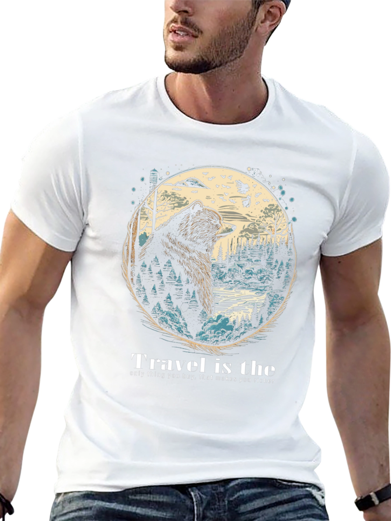 Travel Bear Graphic Tee