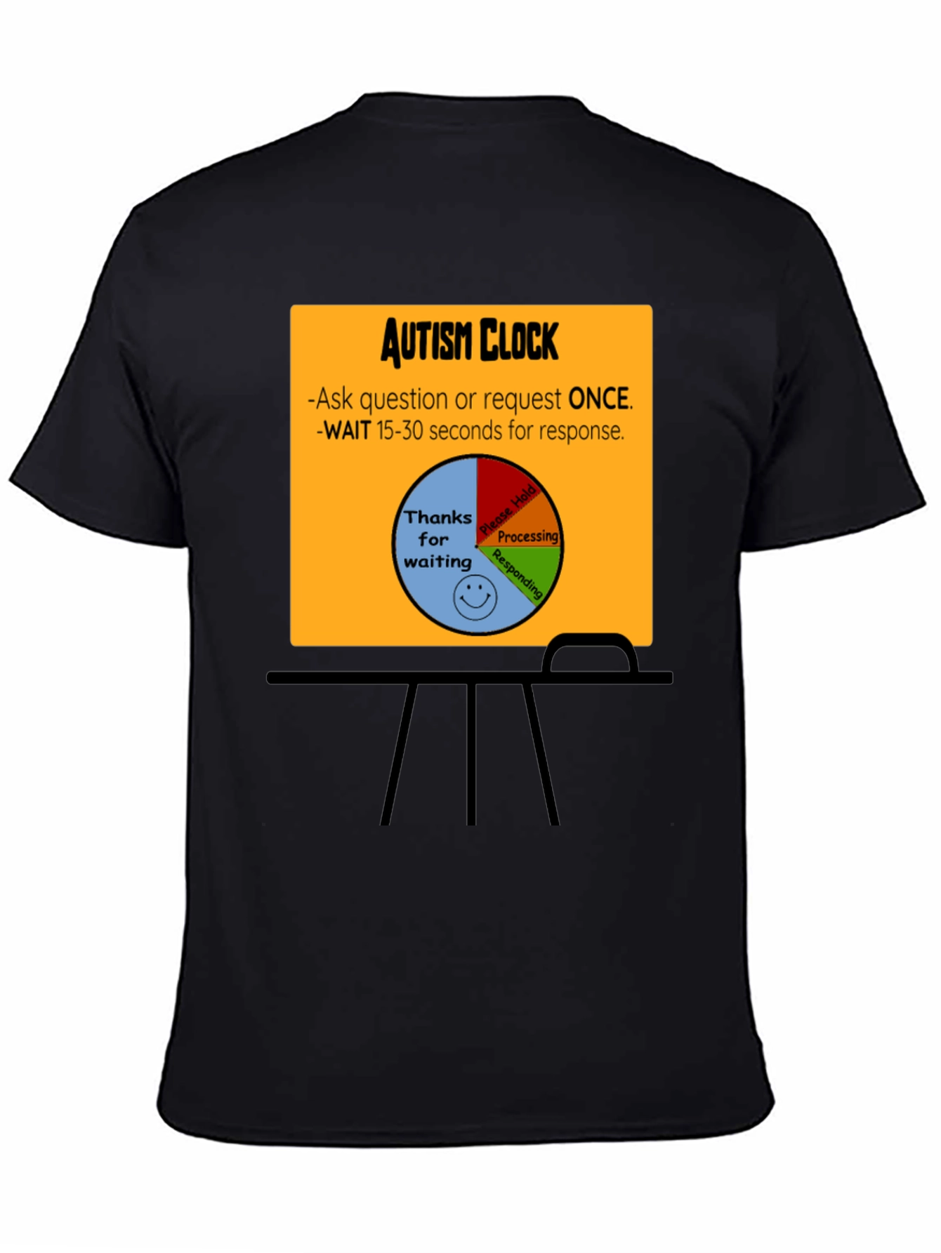 Autism Clock T-Shirt: Patience & Understanding