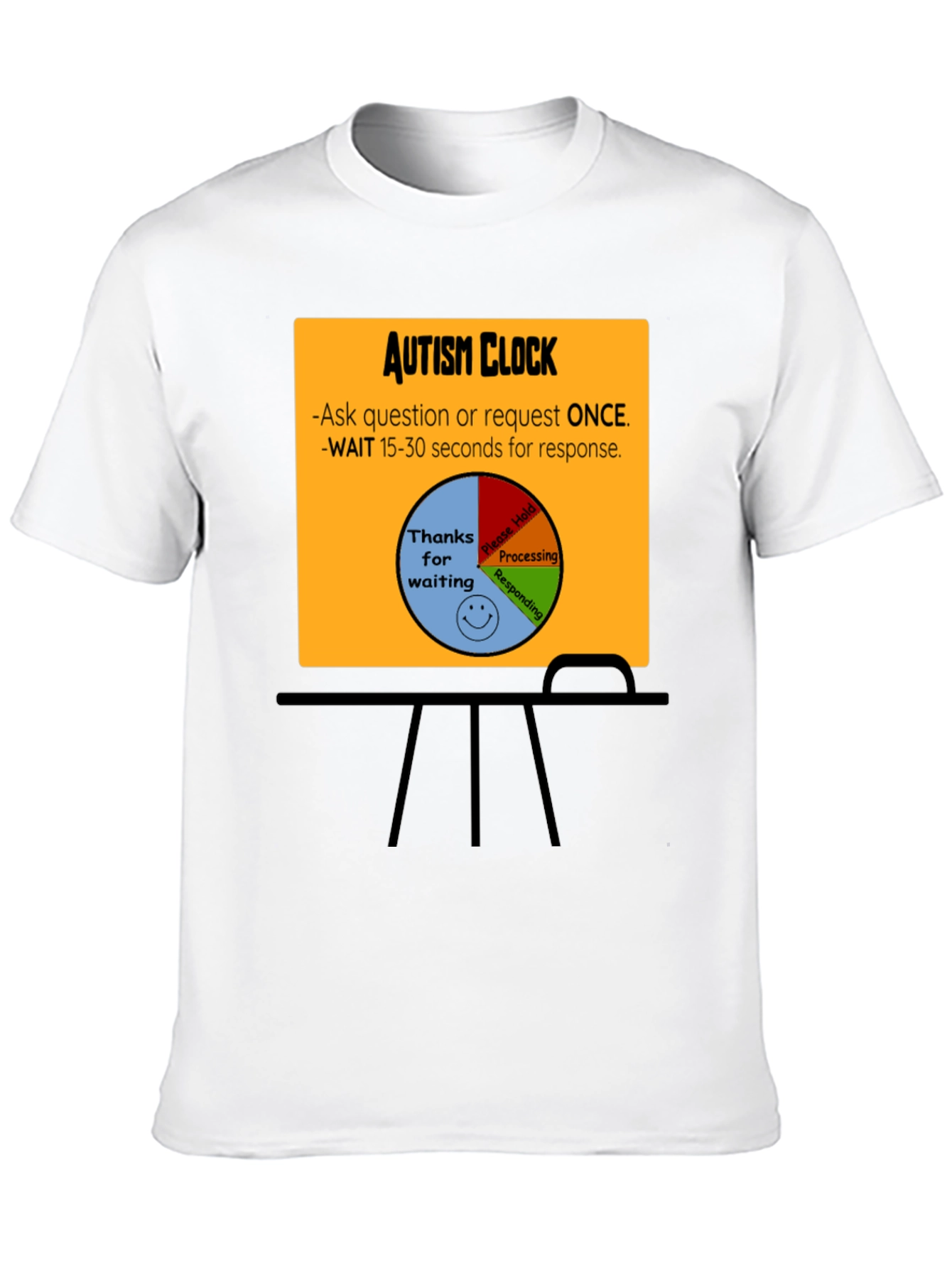 Autism Clock T-Shirt: Patience & Understanding
