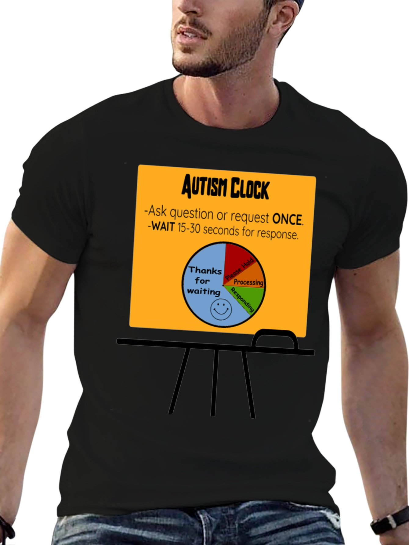 Autism Clock T-Shirt: Patience & Understanding