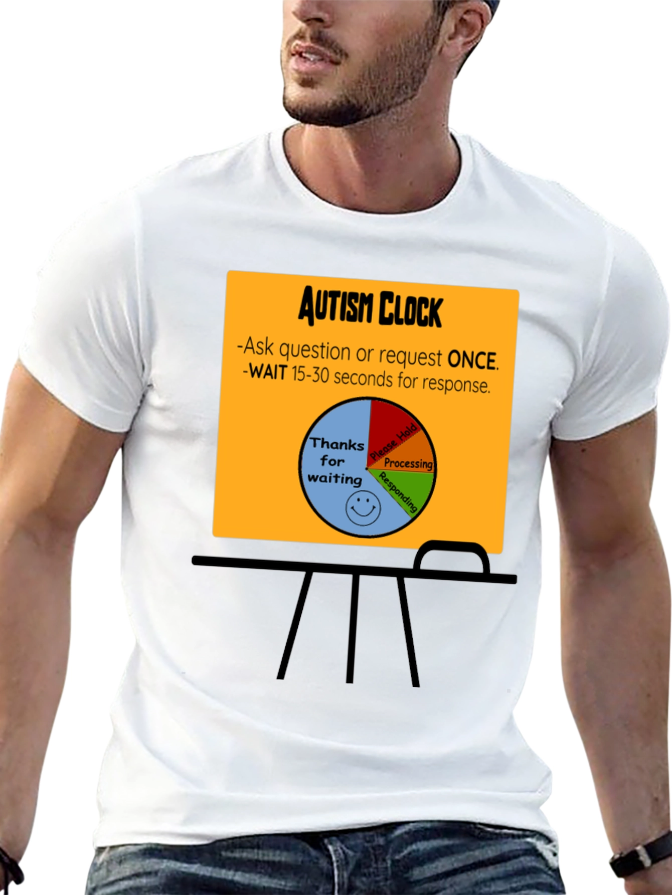 Autism Clock T-Shirt: Patience & Understanding