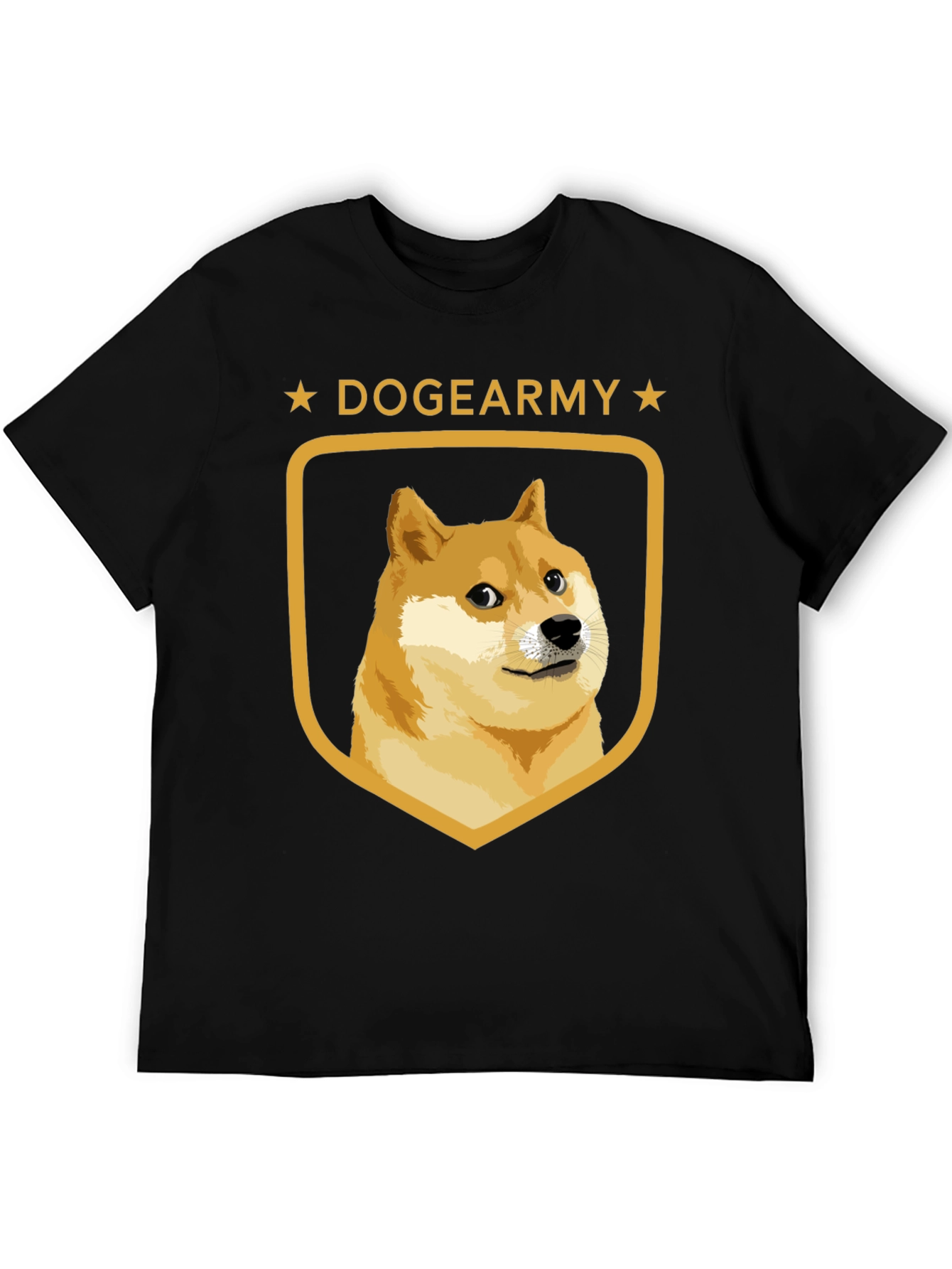 DogeArmy T-Shirt - Black Crew Neck Tee