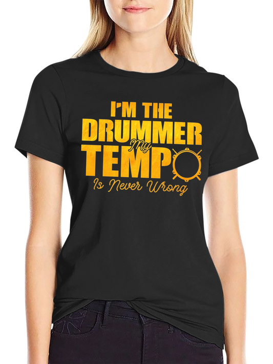 Drummer Tempo T-Shirt - Music Lover Tee