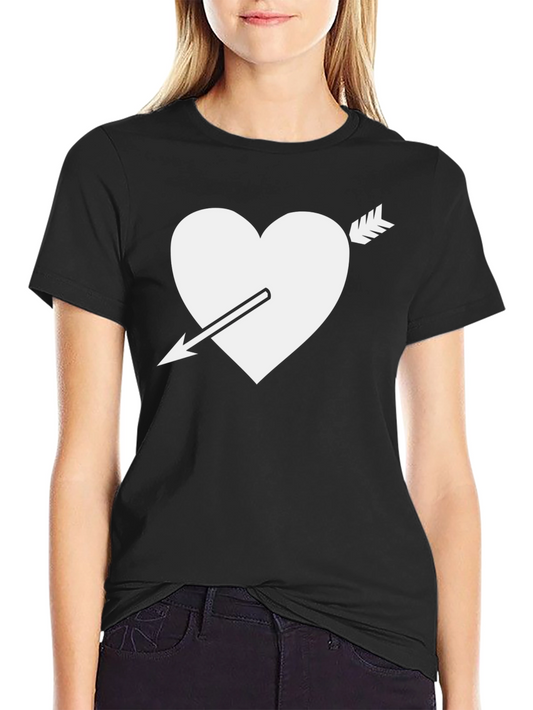 Heart Arrow Graphic Tee - Classic Black T-Shirt