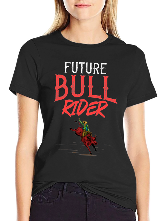 Future Bull Rider Graphic T-Shirt - Black