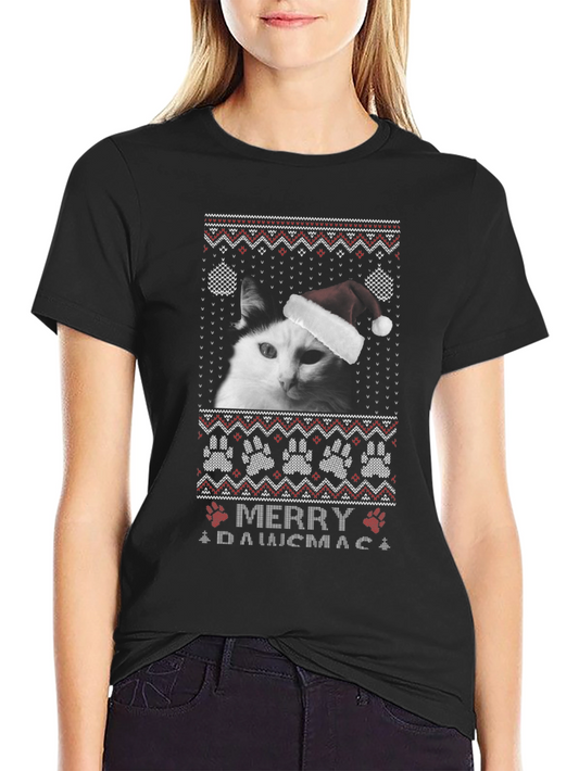 Merry Dawsmas Cat Christmas T-Shirt