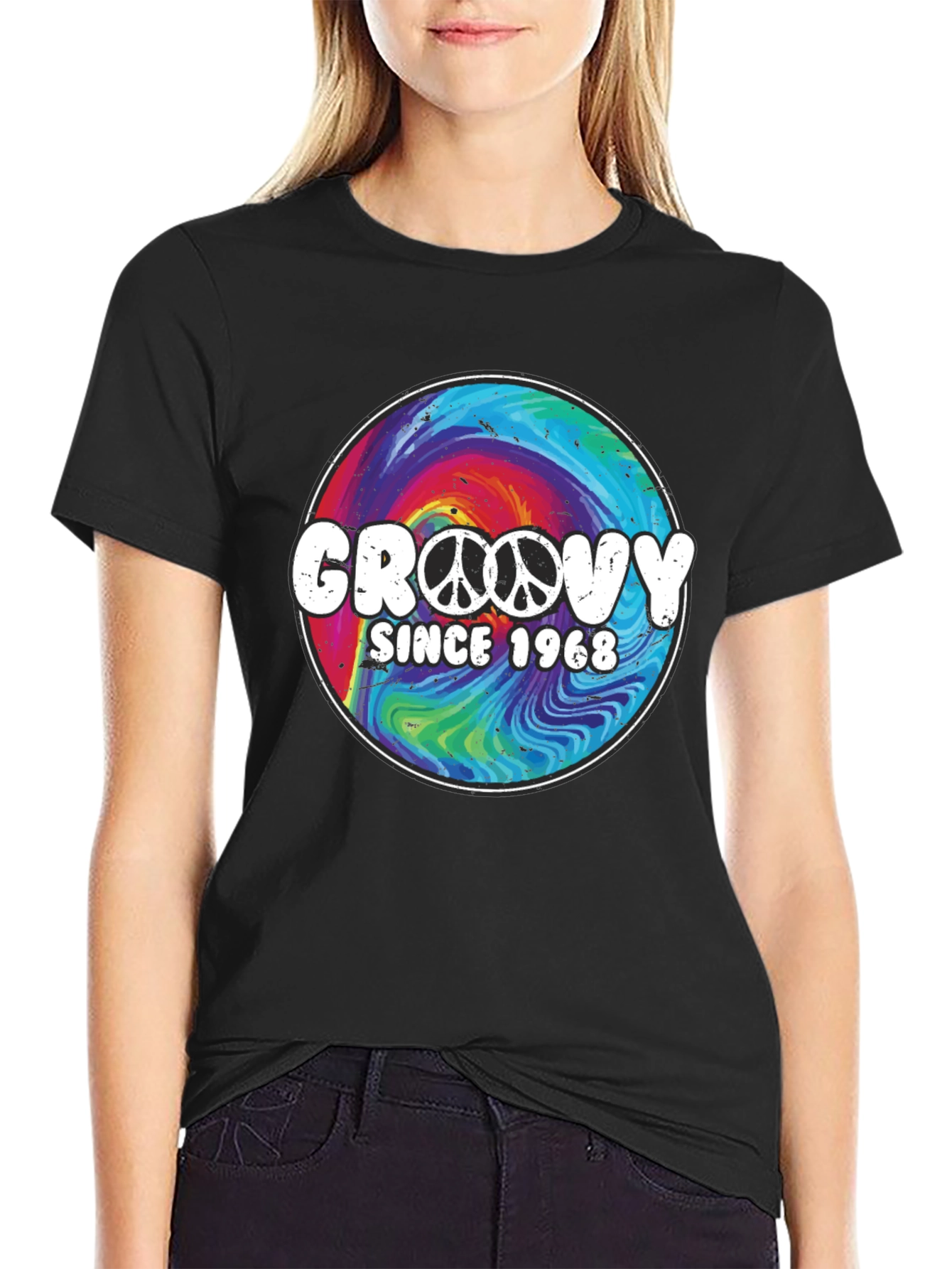 Groovy Since 1968 Tie Dye Graphic T-Shirt