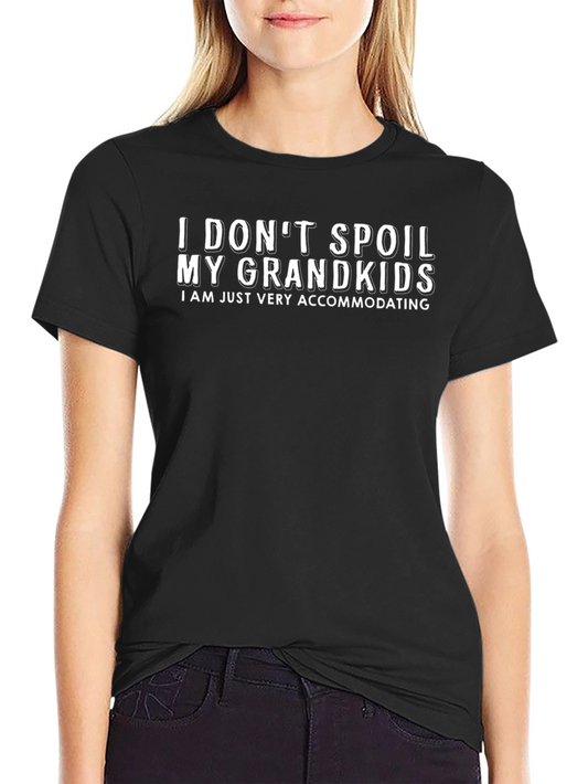 Grandparent Accommodating Black Graphic Tee