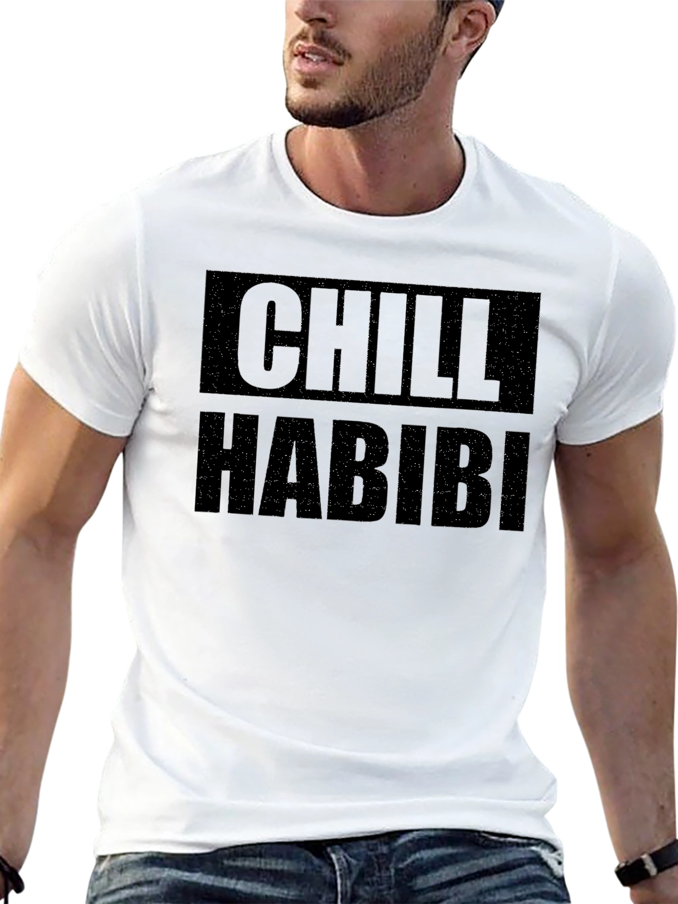 Chill Habibi Graphic T-Shirt - Mens Black Tee