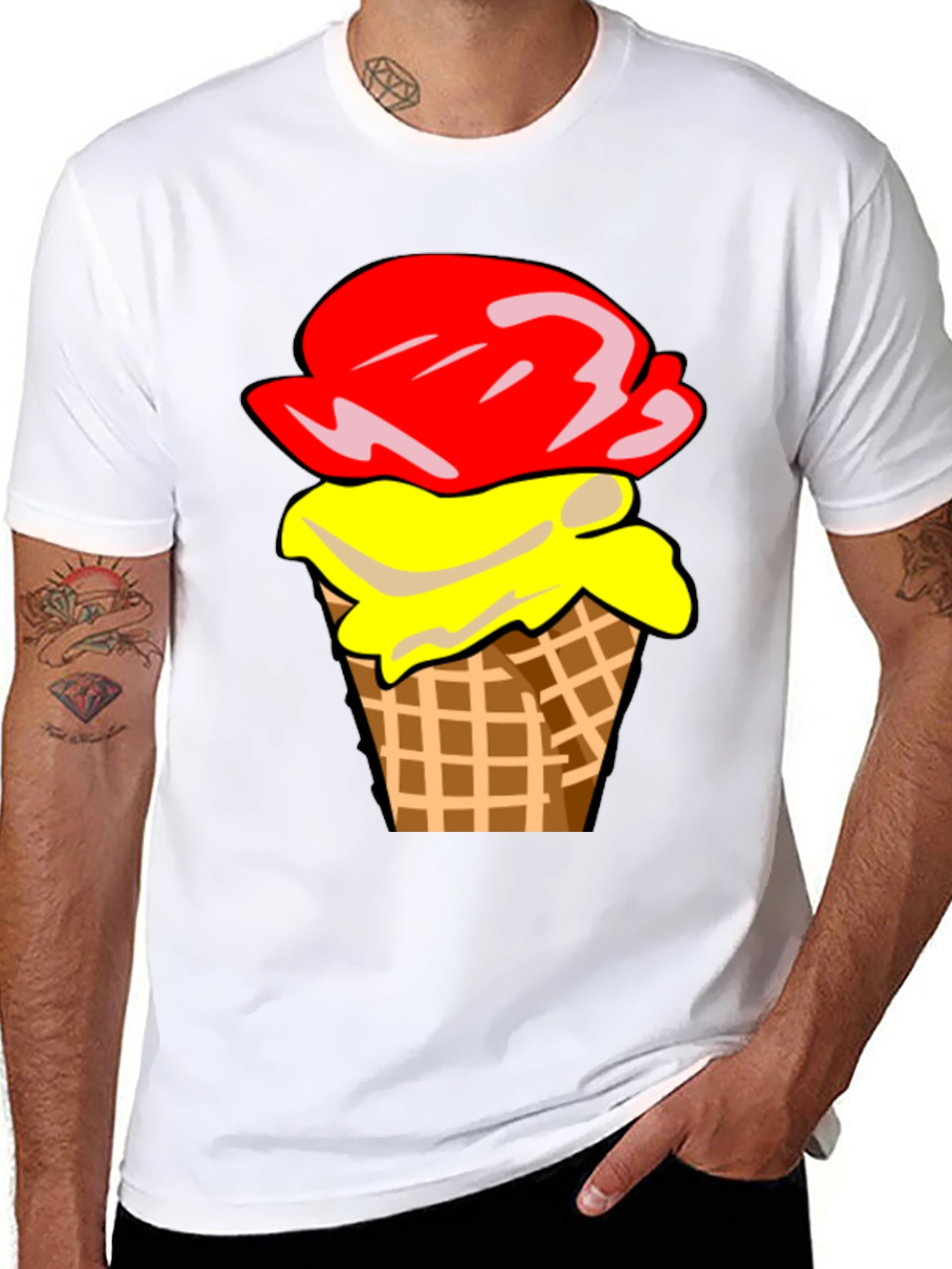 Ice Cream Cone Graphic T-Shirt