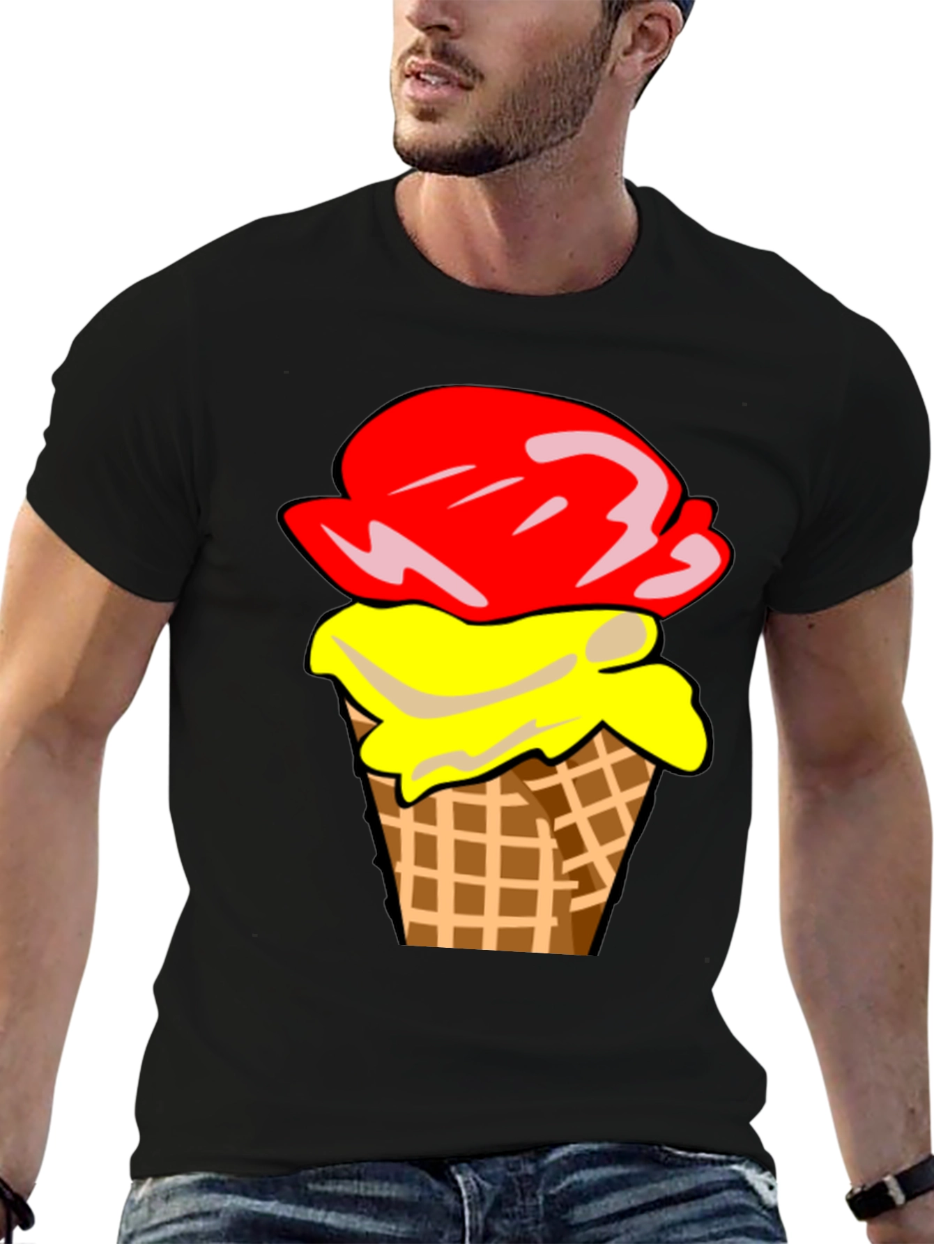 Ice Cream Cone Graphic T-Shirt