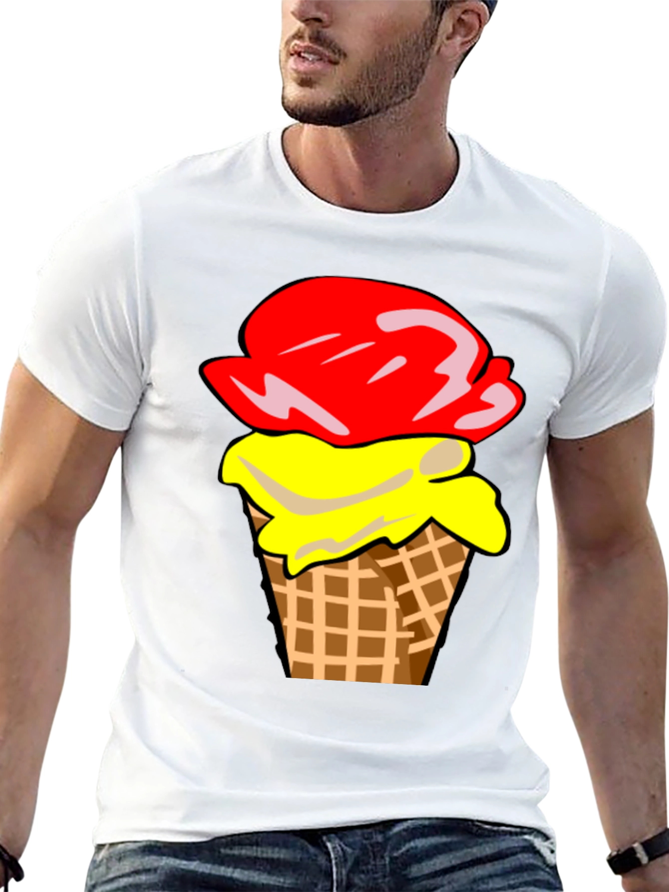 Ice Cream Cone Graphic T-Shirt