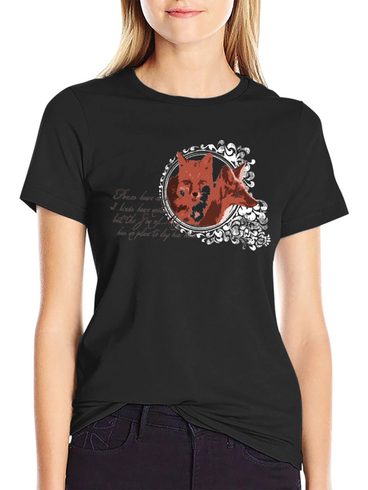 Fox Portrait Graphic Tee - Stylish Unisex T-Shirt