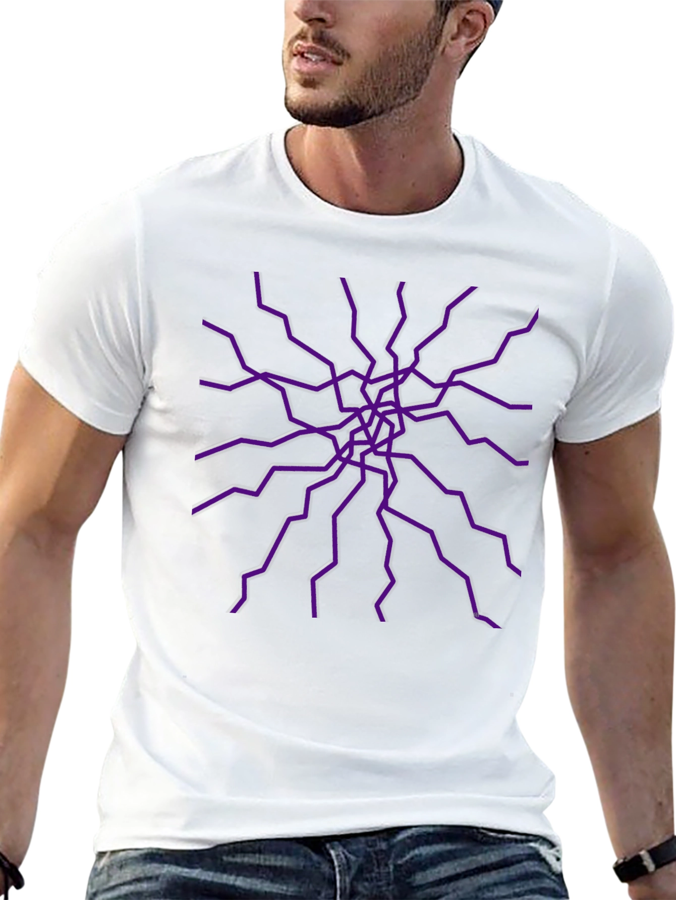 Electric Purple Burst Graphic Tee