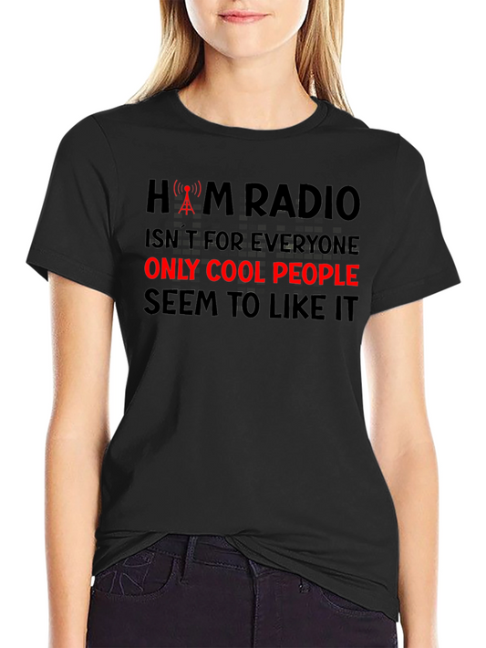 Ham Radio Cool People Black T-Shirt