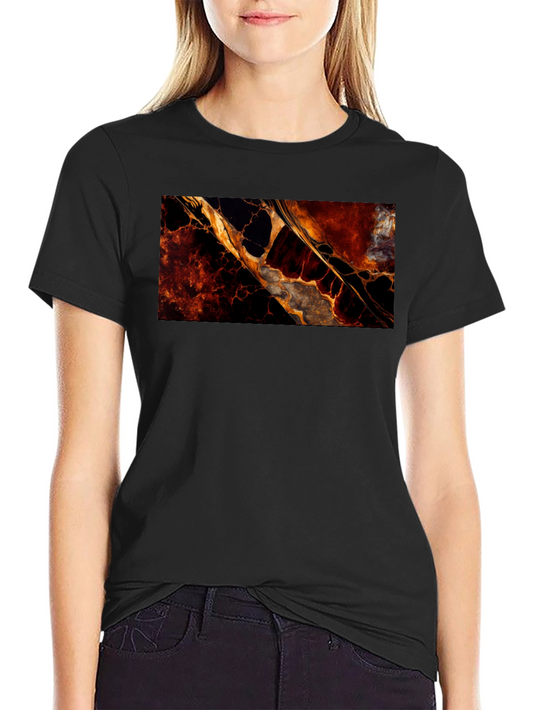 Abstract Lava Flow Graphic T-Shirt