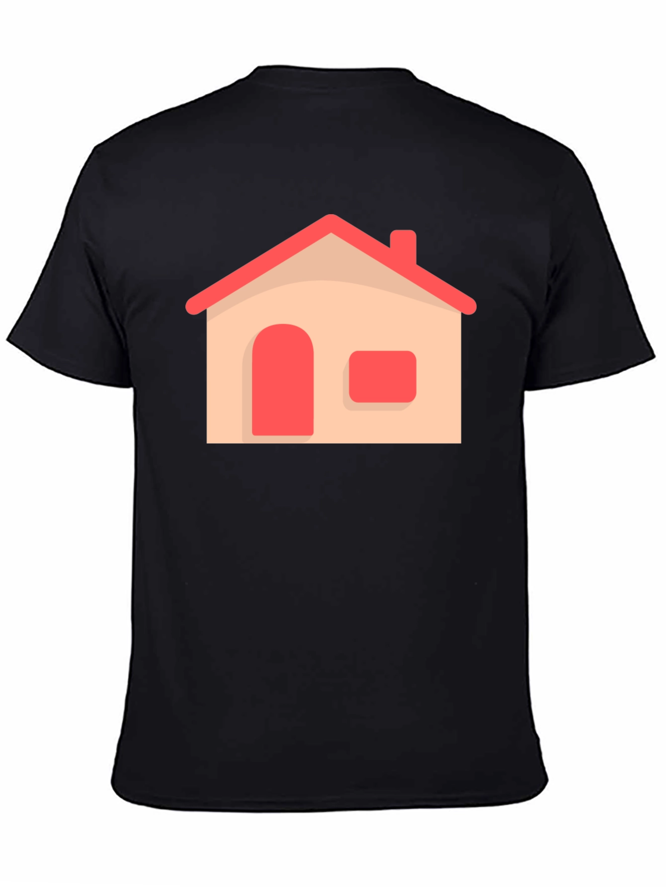 House Graphic Black T-Shirt | Comfort & Style