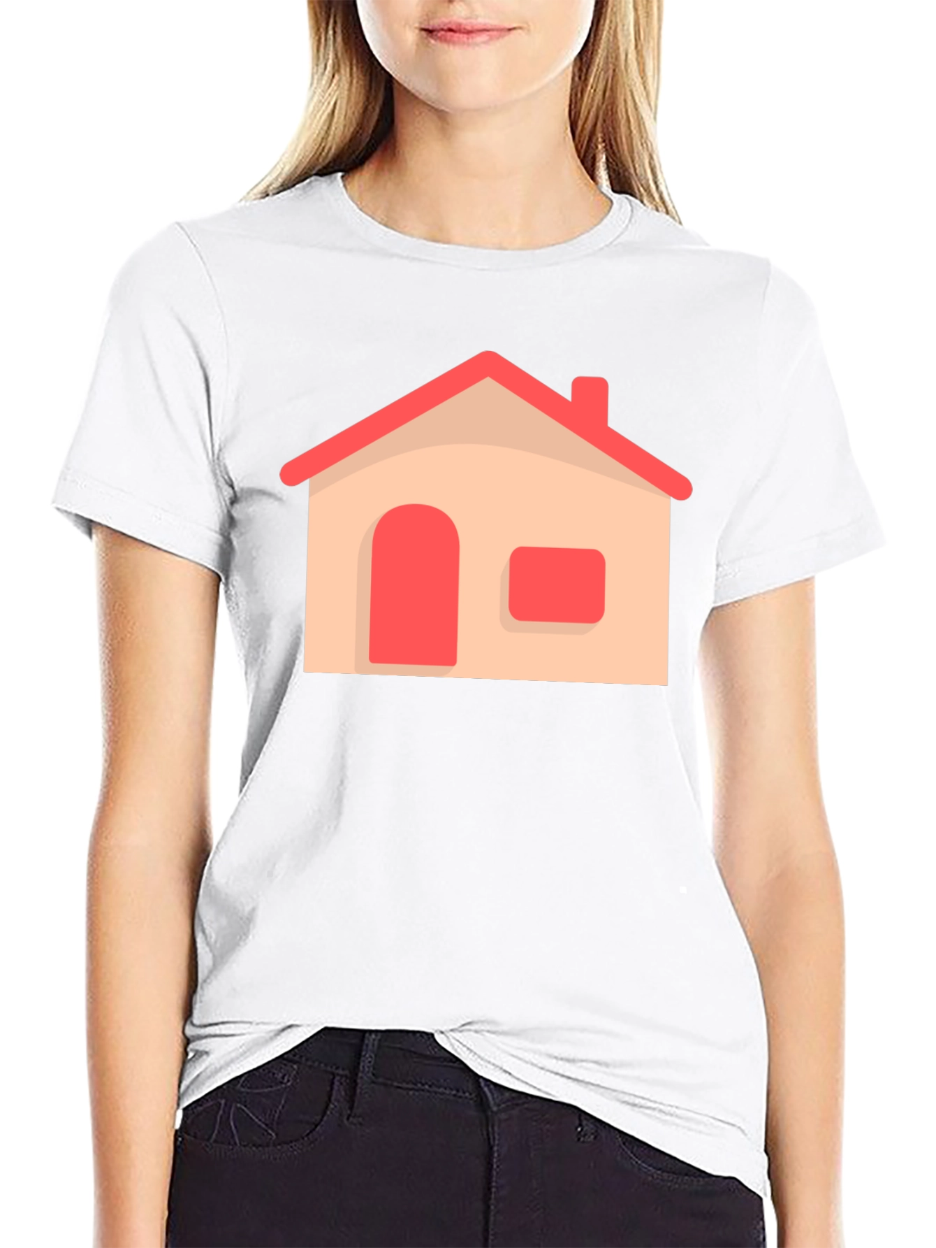 House Graphic Black T-Shirt | Comfort & Style