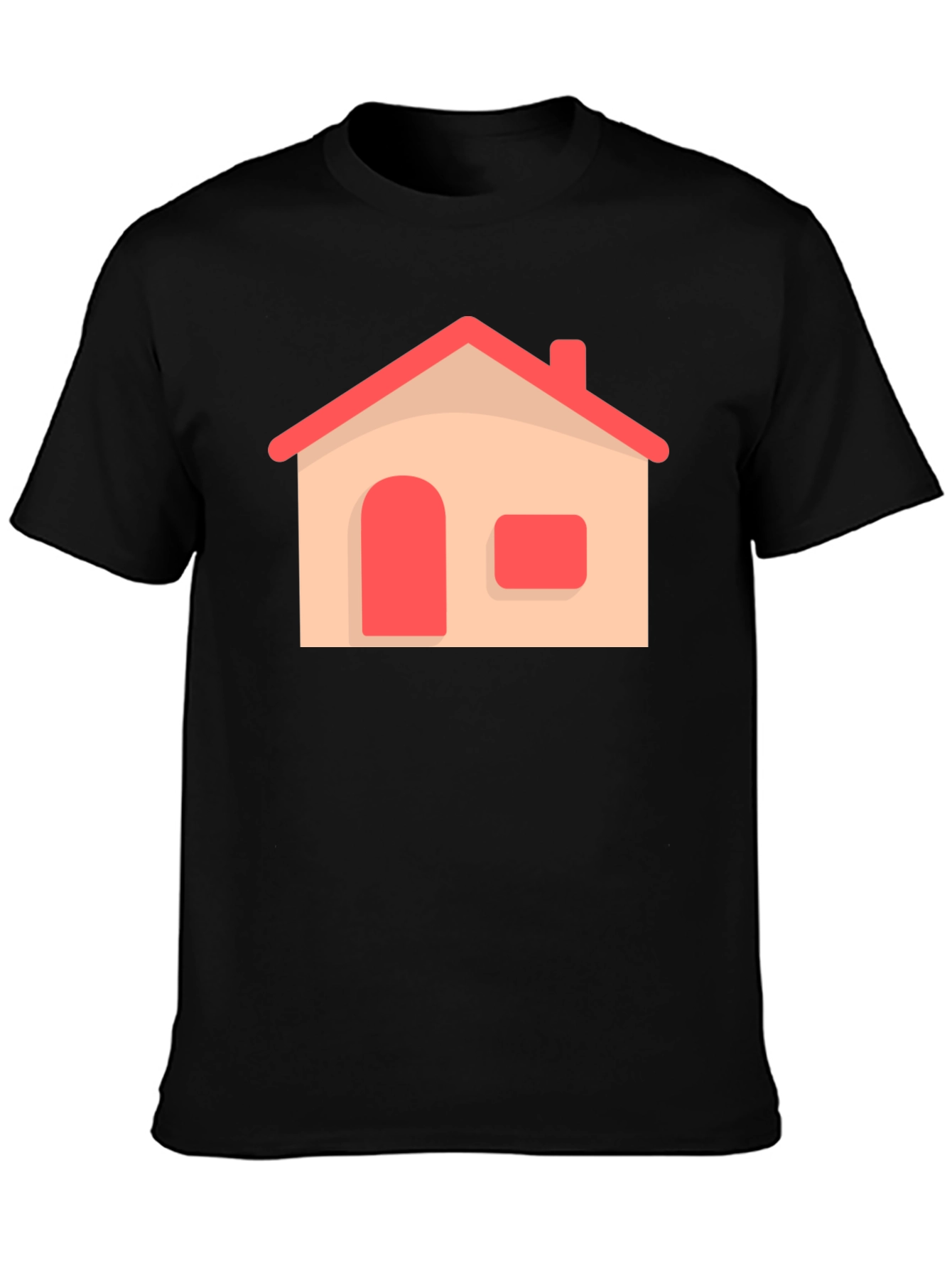 House Graphic Black T-Shirt | Comfort & Style
