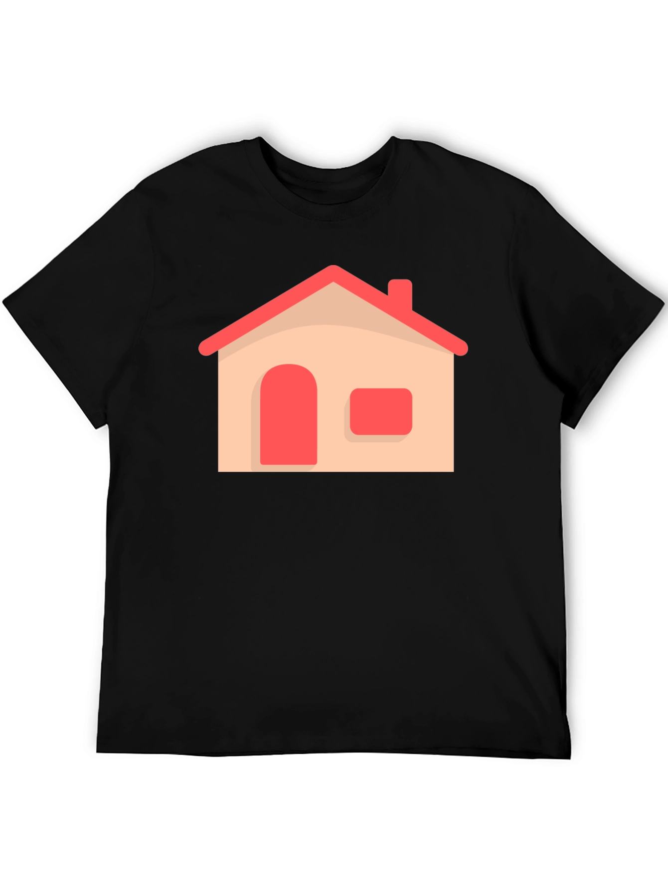House Graphic Black T-Shirt | Comfort & Style