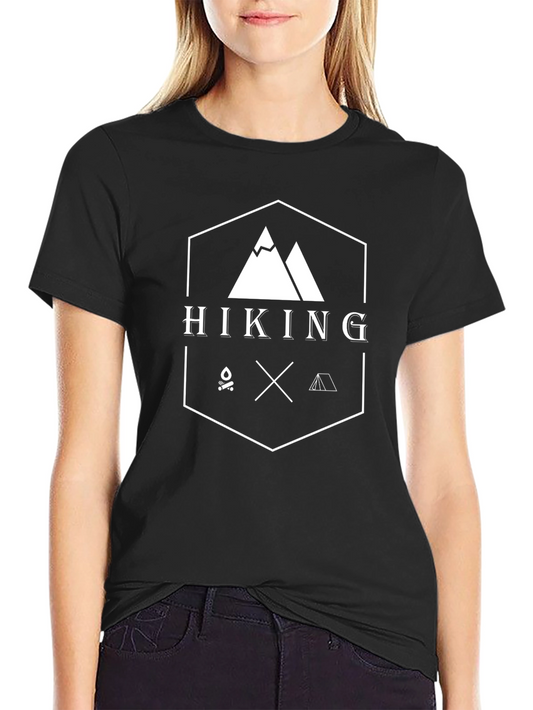 Hiking Adventure Graphic Tee - Black