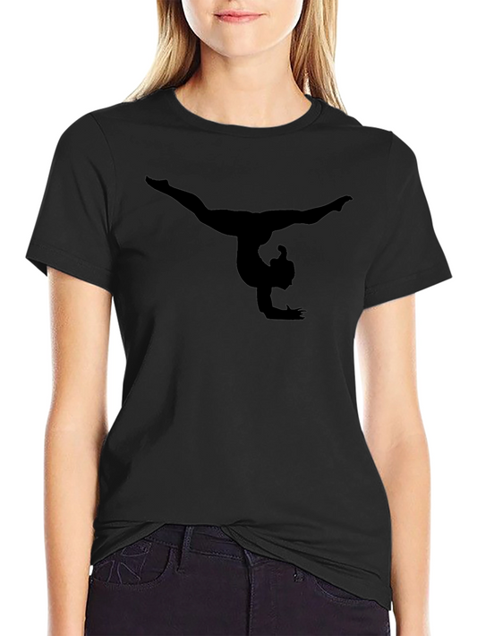 Gymnastics Silhouette Black T-Shirt