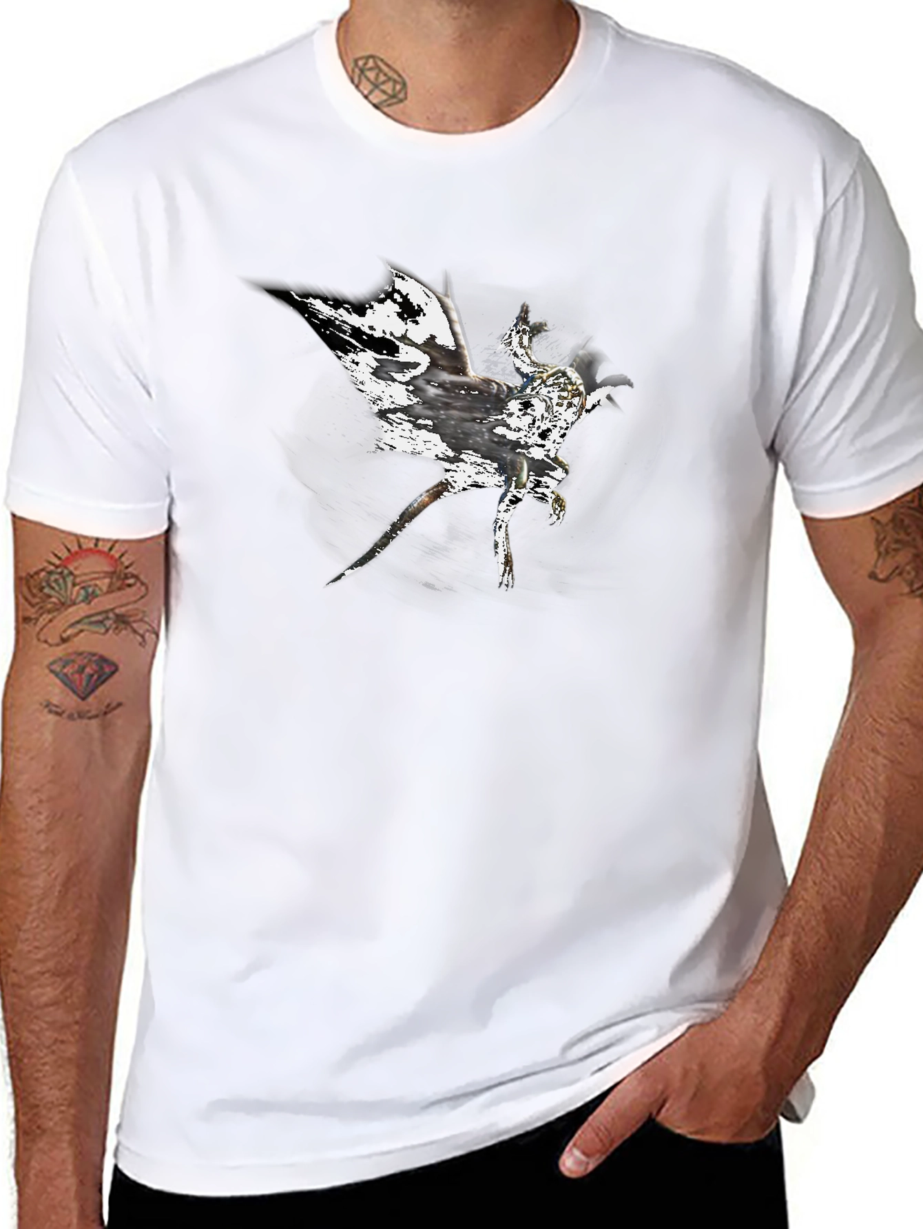 Dragon Graphic Black T-Shirt