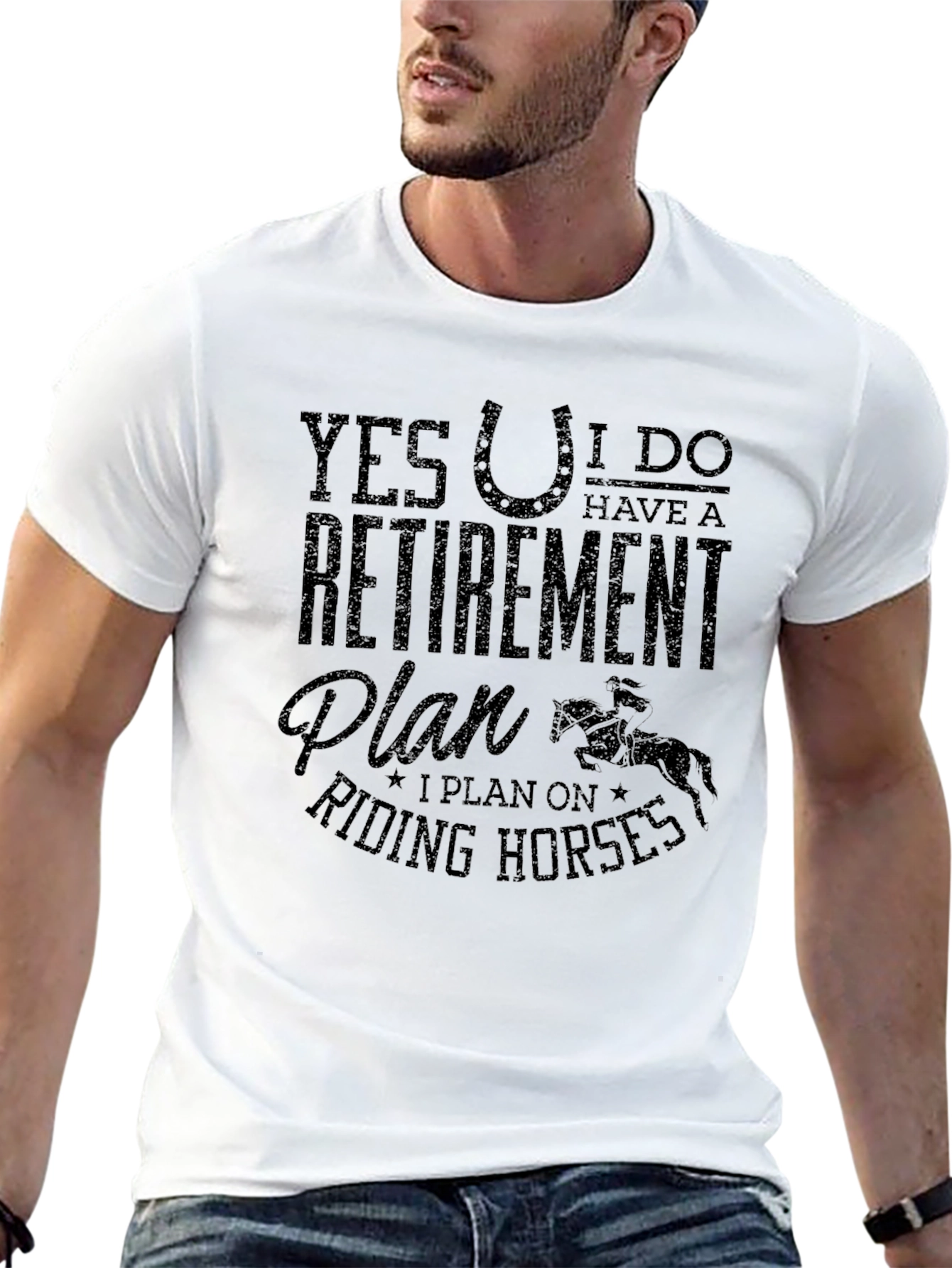 Retirement Plan Riding Horses T-Shirt