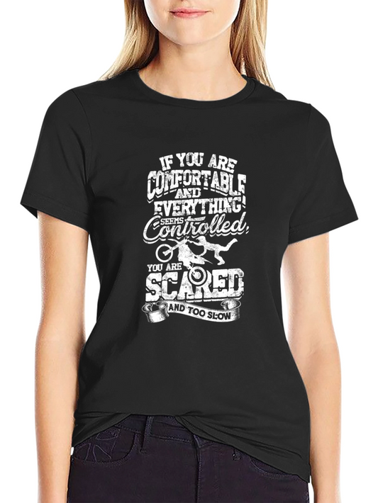 Comfort Zone Motorcycle Graphic Tee - Black