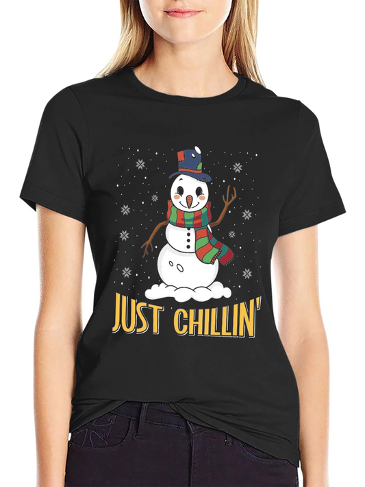 Just Chillin Snowman Graphic Tee
