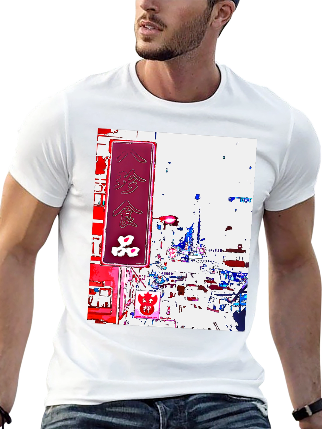 Tokyo Streetscape Graphic T-Shirt