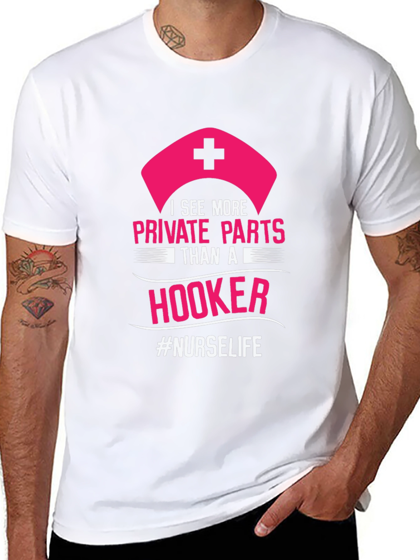 Nurse Life T-Shirt - Private Parts Humor