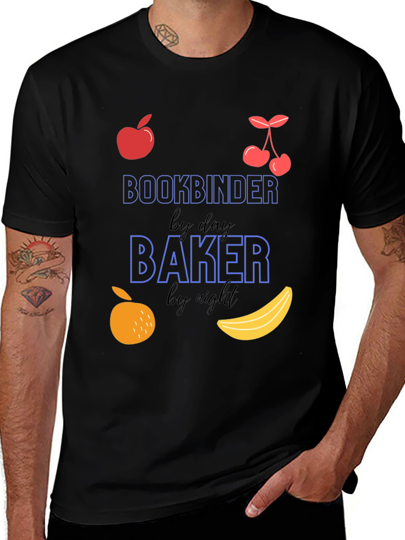 Bookbinder by Day Baker by Night T-Shirt