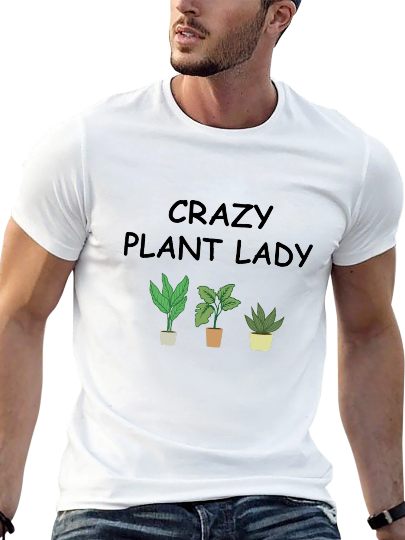 Crazy Plant Lady Graphic Tee - Black