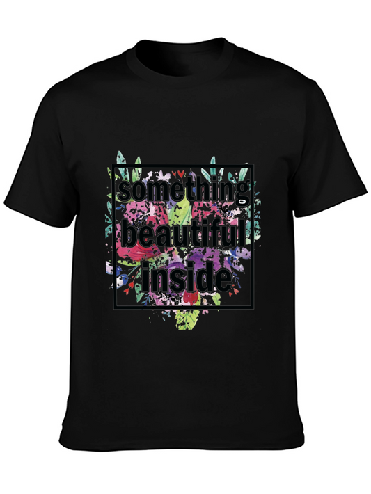 Floral Something Beautiful Inside Graphic Tee