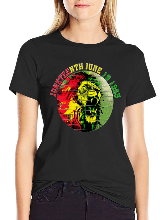 Juneteenth Lion T-Shirt - June 19 1865