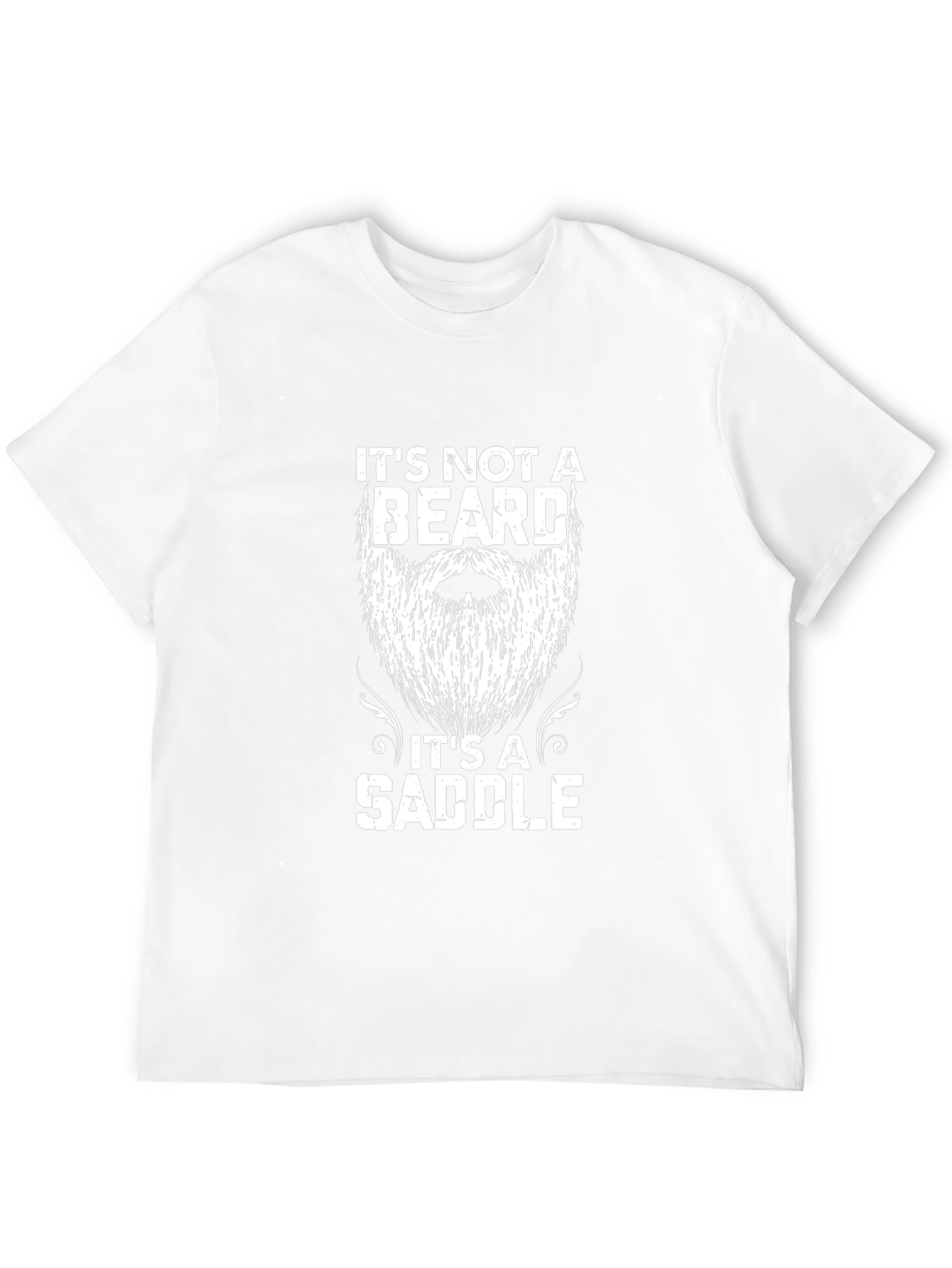 Funny Beard Saddle T-Shirt - Novelty Tee