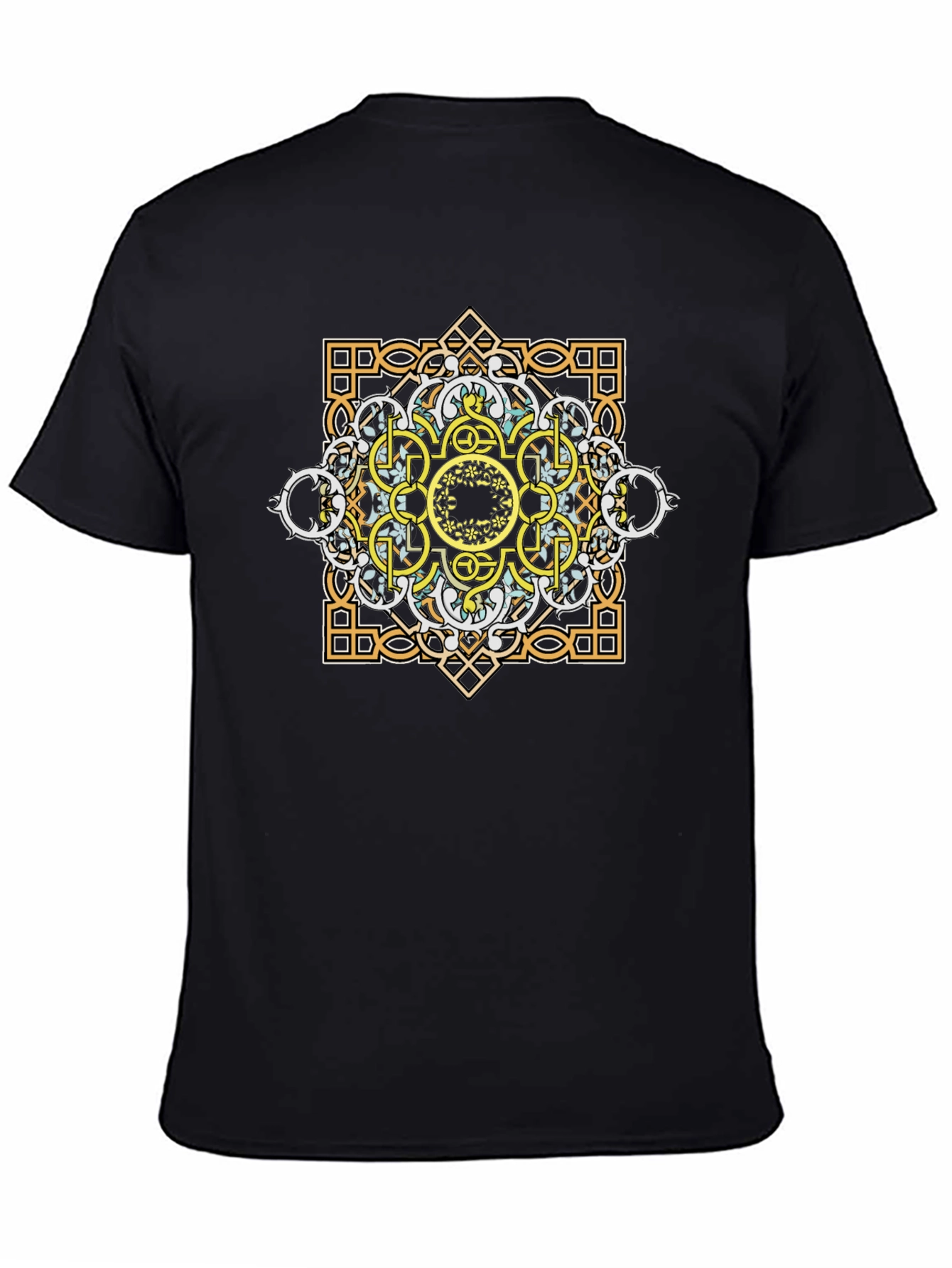 Geometric Graphic Tee - Mandala Design