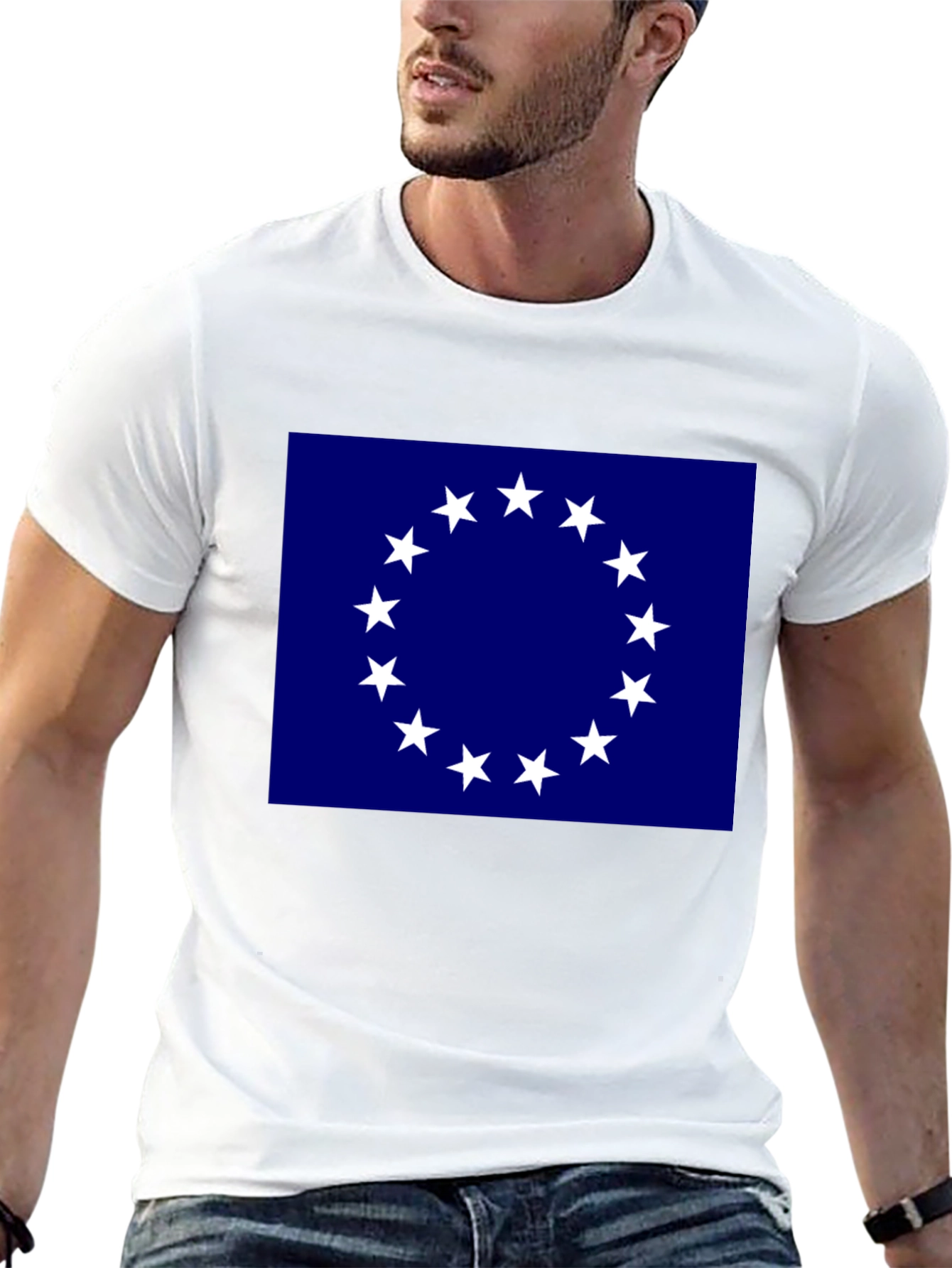 American Revolution 13 Stars Black T-Shirt