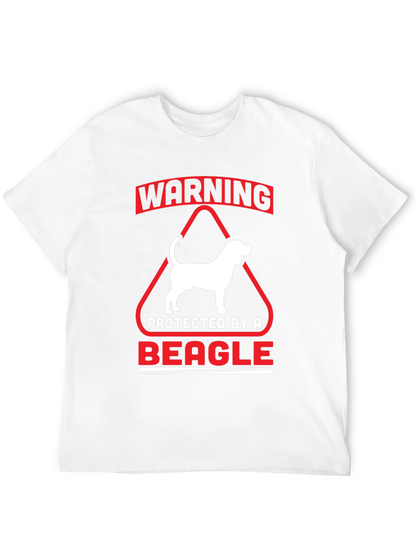 Warning Protected by a Beagle T-Shirt